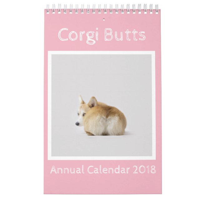Mural Calendrier 2018 de bouts de corgi (Protection)