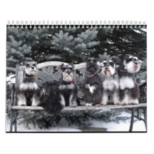 Calendrier 2018 de Schnauzer