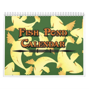Mural Calendrier 2024 Koi Fish Pond - Colorful