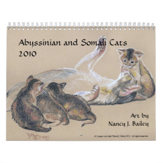 Mural Calendrier abyssinien et somalien des chats 2015