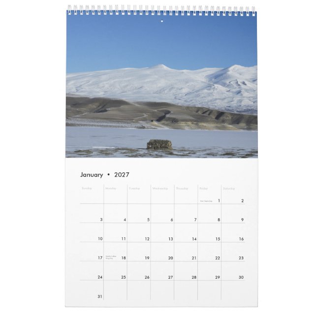 Mural Calendrier ARMÉNIE 2013 (Jan 2027)