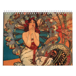Mural Calendrier Art Nouveau