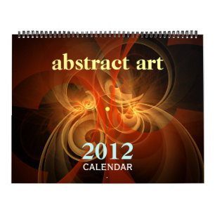 Mural Calendrier artistique de l'art Abstrait 2012 (énor