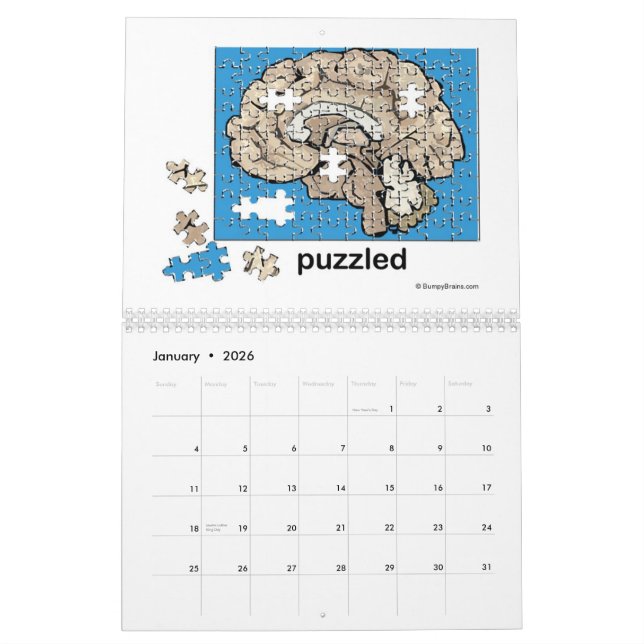 Mural Calendrier cahoteux 2011 (Jan 2026)