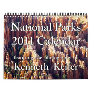 Mural Calendrier - calendrier de 2011 parcs nationaux