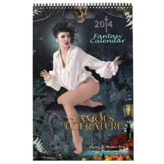 Mural Calendrier célèbre 2014 de littérature de