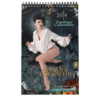 Mural Calendrier célèbre 2014 de littérature de