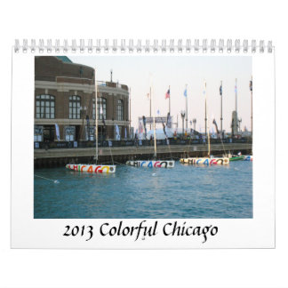Mural Calendrier coloré de Chicago 2013