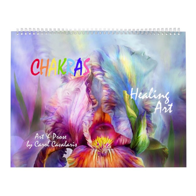Mural Calendrier d'art curatif de Chakras (Protection)