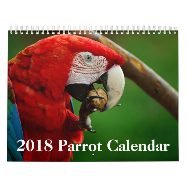 Mural Calendrier de 2018 perroquets (Protection)