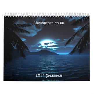 Mural calendrier de 3Ddesktops.co.uk 2011