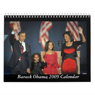 Mural Calendrier de Barack Obama et de famille 2009