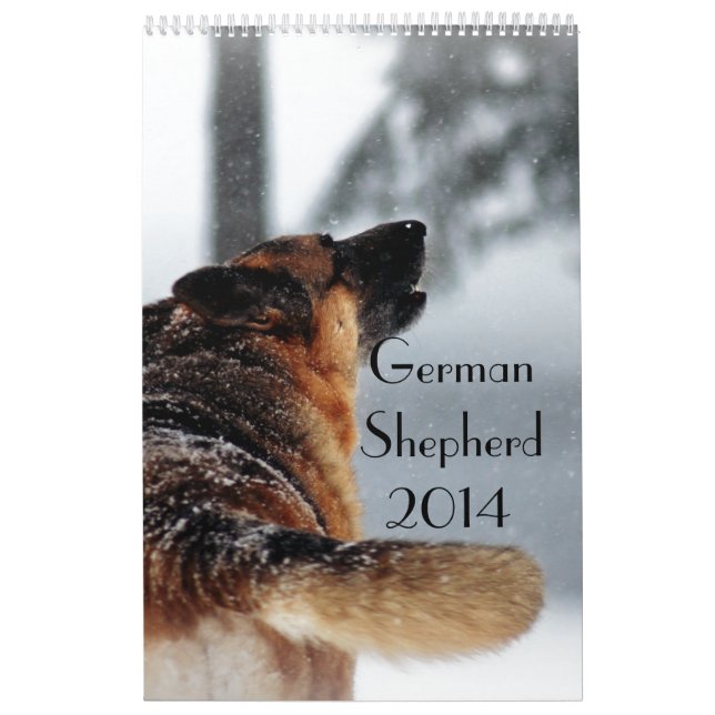 Mural Calendrier de berger allemand (Protection)