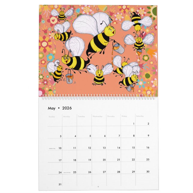 Mural Calendrier de "céleri Charles et de copains" 2016 (Mai 2026)