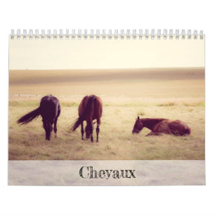 Mural Calendrier de chevaux