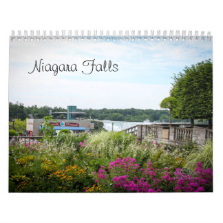 Mural Calendrier de chutes du Niagara imprimé par