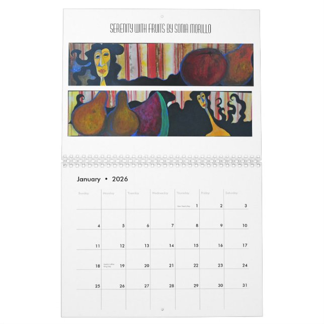 Mural Calendrier de condition féminine (Jan 2026)