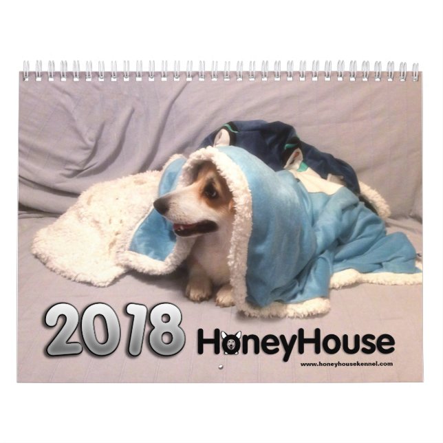Mural Calendrier de Corgis de HoneyHouse pour 2018 (Protection)