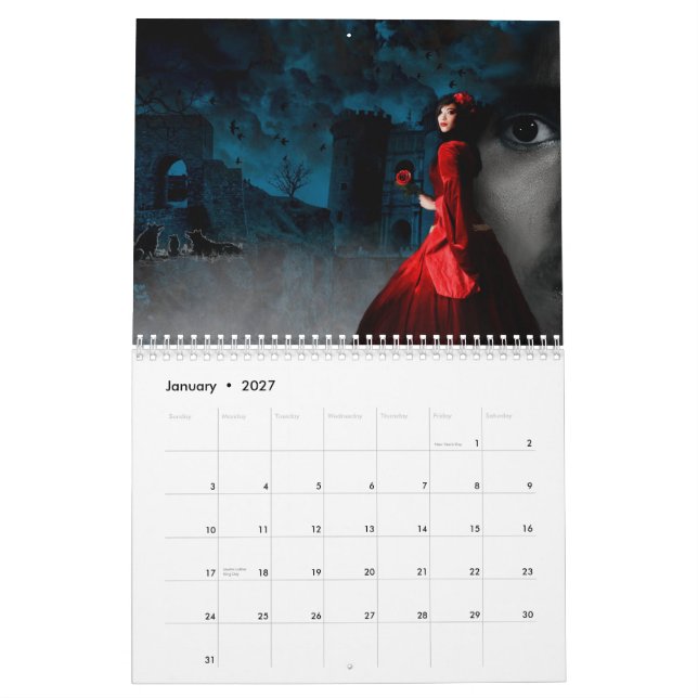 Mural CALENDRIER de DRaCULAS (Jan 2027)