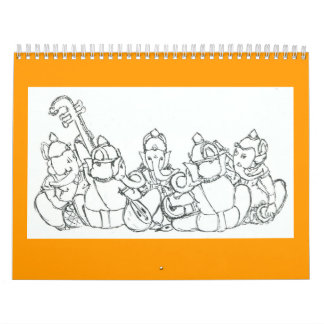 Mural Calendrier de Ganesha
