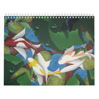 Mural calendrier de koi