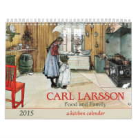 Calendrier de la cuisine 2015 de nourriture et de