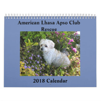 Mural Calendrier de la délivrance 2018 de Lhasa Apso