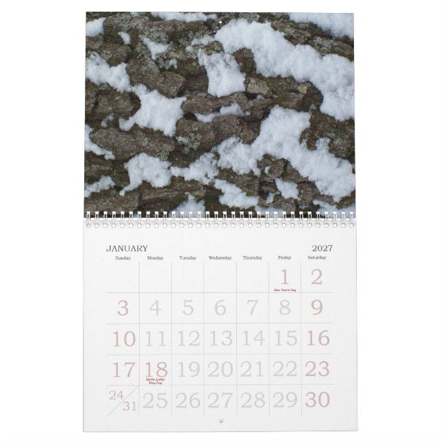 Mural Calendrier de la nature 2013 (Jan 2027)
