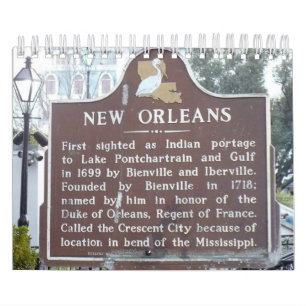Mural Calendrier de la Nouvelle-Orléans