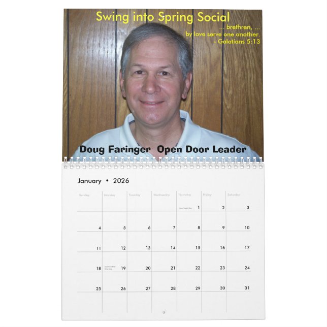 Mural Calendrier de la porte ouverte 2010 (Jan 2026)