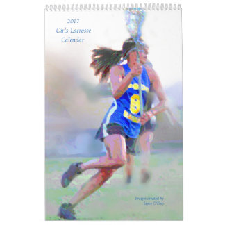 Mural Calendrier de lacrosse de 2017 filles