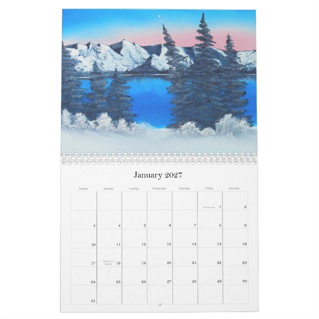 Mural Calendrier de l'art 2013 d'Aaron Thomas (Jan 2027)