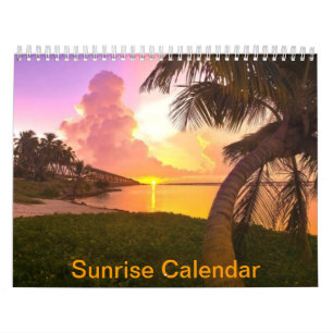 Mural Calendrier de lever de soleil