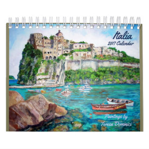 Mural Calendrier de l'Italie 2017