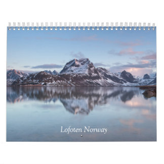 Mural Calendrier de Lofoten Norvège