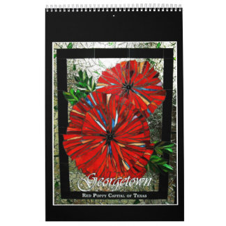 Mural Calendrier de mosaïque en verre souillé