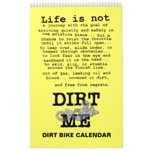Mural Calendrier de Motocross de Moto Tout-Terrain