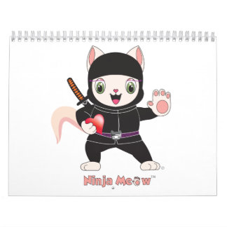 Mural Calendrier de Ninja MEOW™