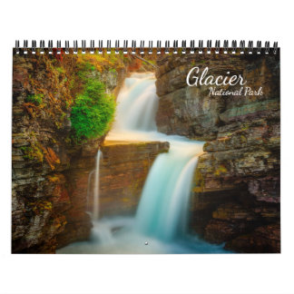 Mural Calendrier de parc national de glacier