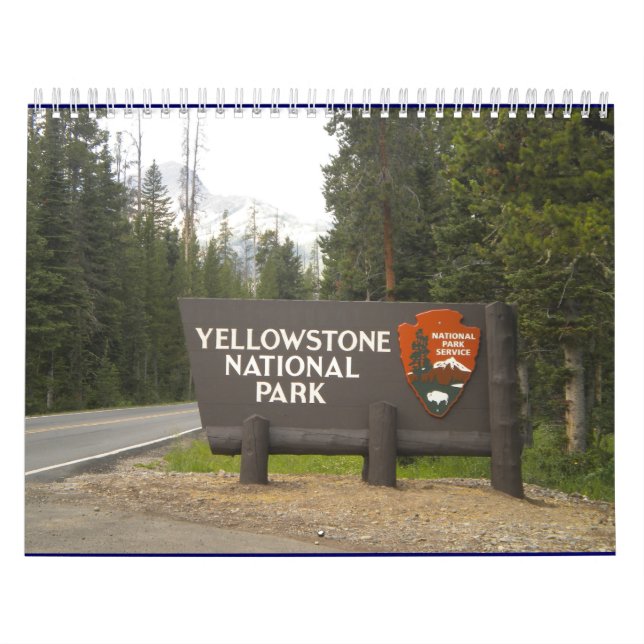 Mural Calendrier de parc national de Yellowstone (Protection)