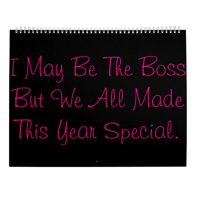 Mural Calendrier de patron (Dos)