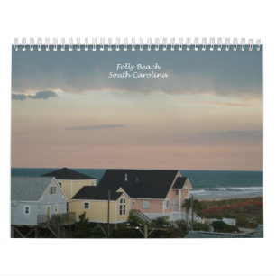 Mural Calendrier de plage de folie