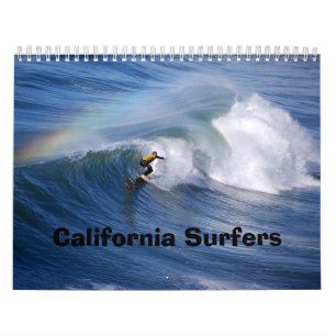 Mural Calendrier de surfers de la Californie