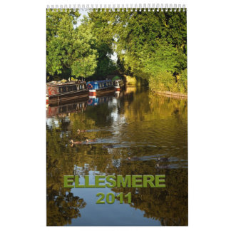 Mural Calendrier d'Ellesmere Shropshire