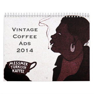 Mural Calendrier des annonces café vintage