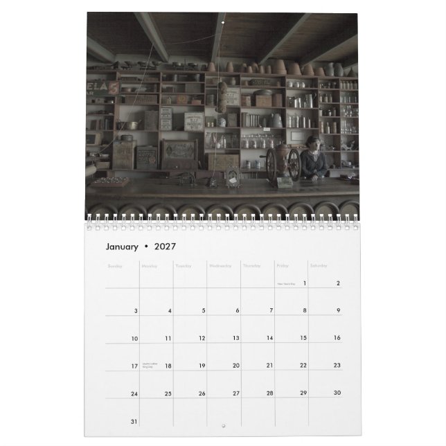 Mural Calendrier des bons jours (Jan 2027)