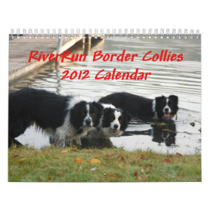 Mural Calendrier des colleys de frontière de RiverRun