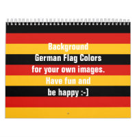 CALENDRIER DES COULEURS DE DRAPEAU ALLEMAND pour v
