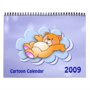 Mural Calendrier des dessins animés 2009