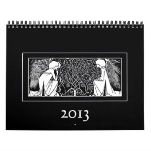Mural Calendrier des illustrations 2013 de Nouveau d'art